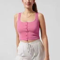 Absorbing Crepe Crop Top-picture-38