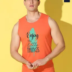 WOOSTRO Pack Of 2 Printed Combed Cotton GymInnerwear VWS26(ENJOY ORANGE)(HARD NAVY)-picture-33