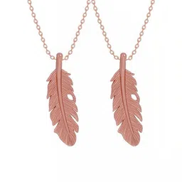 Utkarsh Feather Shaped Pendants with Chains-picture-38
