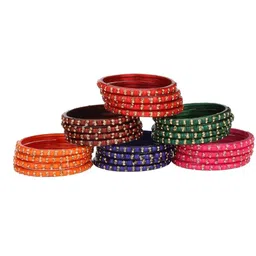 SOMIL Set Of 36 Stone-Studded Bangle image 4