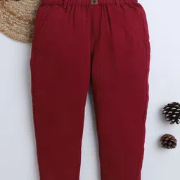 BAATCHEET Boys Pure Cotton Mid-Rise Track Pants-picture-15