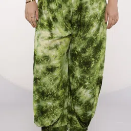 LetsDressUp Women Green TieDye Afghani Salwar-image-59