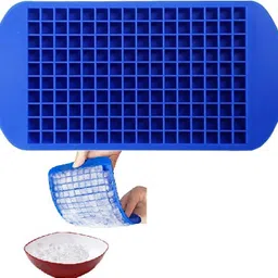 frackson Silicone (1 Pcs) 160 Small Ice Cube Molds Easy Release Crushed Ice for Chilling. Blue Silicone Ice Cube Tray-picture-23