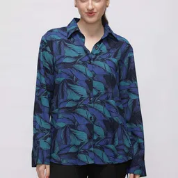 IDK Tropical Printed Shirt Style Long Sleeves Top-image-57