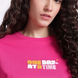 glitchez Typography Printed Drop-Shoulder Sleeves Oversized T-shirt image 5