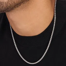 LITCHI Silver-Toned Stainless Steel Necklace image 2
