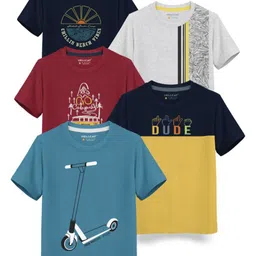 HELLCAT Boys Typography 5 Printed T-shirt-picture-29