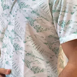 TATER GARMENTS Men New Fit Floral Printed Cuban Collar Casual Shirt image 4