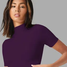Dream Beauty Fashion Solid High Neck Crop Top-picture-41