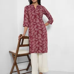 RANGMANCH BY PANTALOONS Women Floral Printed Daily Straight Kurta-picture-22