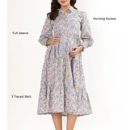 Putchi Floral Print Maternity A-Line Midi Dress image 2