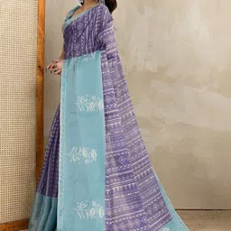 Moda Rapido Ethnic Motifs Silk Blend Handloom Saree-picture-17