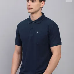 LUX PARKER Men Pack Of 2 Solid Cotton Polo Collar T-shirts-picture-30