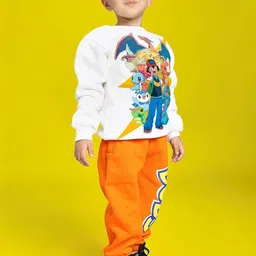 WEARDUDS Kids Printed Sweatshirt With Joggers image 2