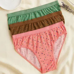 FiveFlag Women Pack of 3 Printed Briefs-image-40
