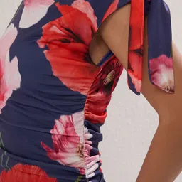 Trendyol Women Floral Print Sheath Midi Dress image 3