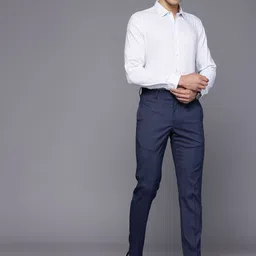 Louis Philippe Ath.Work Super Slim Fit Checked Formal Shirt image 4