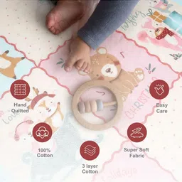 TIDY SLEEP Pink Cartoon Characters Mild Winter 210 GSM Cotton Blanket image 2