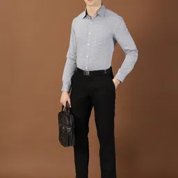 Thomas Scott Classic Slim Fit Micro Ditsy Printed Cotton Formal Shirt image 4