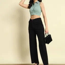 Trend Arrest Shirt Style Crop Top image 4