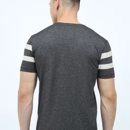 STELLERS Striped V-Neck Short Sleeves T-shirt image 4