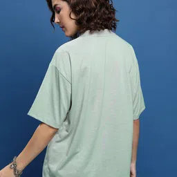 Tokyo Talkies Graphic Printed Drop-Shoulder Sleeves Oversized T-shirt image 5