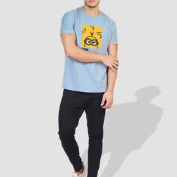 Greylongg Men Printed Round Neck T-Shirt image 5