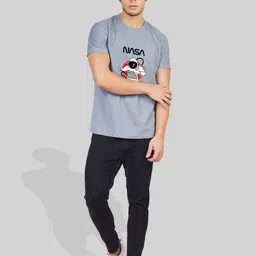 Greylongg NASA Printed Round Neck T-shirt image 5