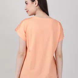 mackly Extended Sleeves Pure Cotton T-shirt image 4