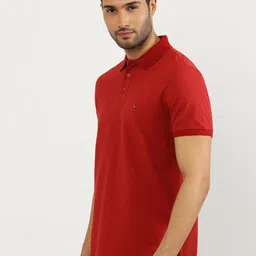 Tommy Hilfiger Men Solid Henley Neck Applique T-shirt image 5
