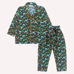 Huggingbug Unisex Kids Printed Night suit image 2