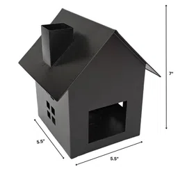 SHAURYA DESIGNS Black Table Lantern Curio Showpiece image 4