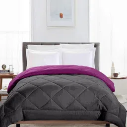 CHICERY Green & Purple AC Room Double Bed Comforter-image-62