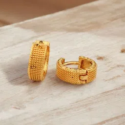 SHREE KRISHNA SHOPPING Unisex Gold-Plated Brass Earrings image 1