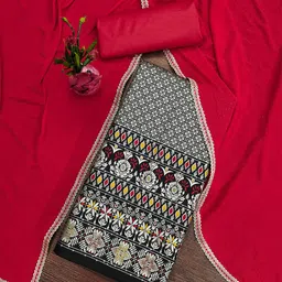 Maroosh Floral Woven Design Sequinned Banarasi Jacquard Unstitched Dress Material-picture-21