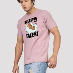 Greylongg Men Typography Printed Round Neck Cotton T-shirt image 5