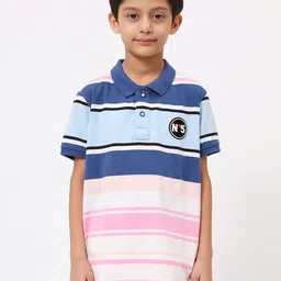 Monte Carlo Boys Striped Polo Collar T-shirt-picture-18