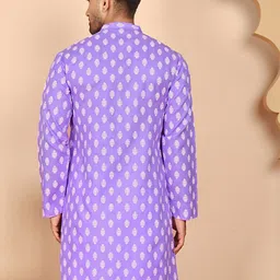 Jompers Men Ethnic Motifs Printed Regular Straight Cotton Kurta image 5