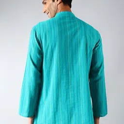 Fabindia Striped Dobby Cotton Kurta image 5
