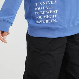 Styli Women Typography Placement & Back Print Regular Fit Longline Sweatshirt image 5