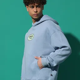 GRIFFEL Men Printed Hooded Sweatshirt image 5