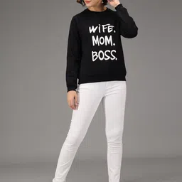 Kotty Women Black Printed Sweatshirt image 5