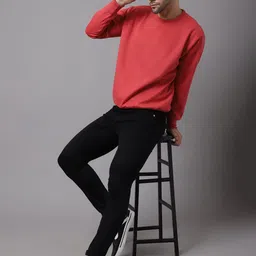 mack jonney VIMAL JONNEY Men Pink Printed Pack Of 2 Sweatshirt image 3