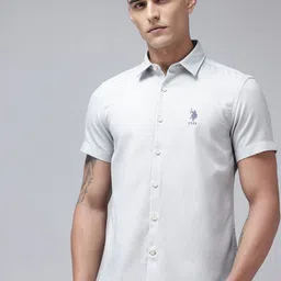 U.S. Polo Assn. Denim Co. Pure Cotton Textured Casual Shirt-picture-23
