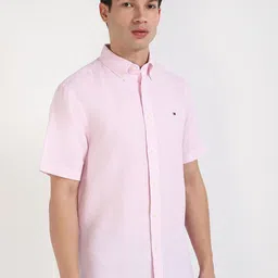 Tommy Hilfiger Men Button-Down Collar Vertical Striped Cotton Casual Shirt image 5