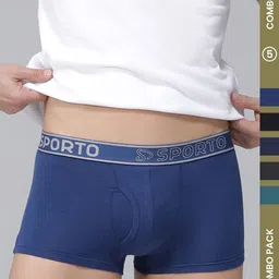 MACHO Men Pack Of 5 Assorted Trunks image 4