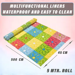 Aura Yellow Set of 1 Water Resistant Shelf Liner Organisers image 5