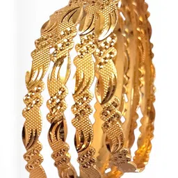 SGN fashion Gold Brass Bangles image 1