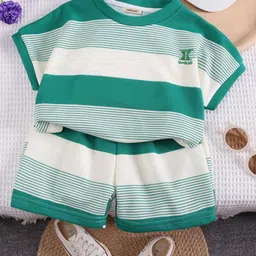 INCLUD Boys Striped Short Sleeves T-shirt With Shorts-picture-10