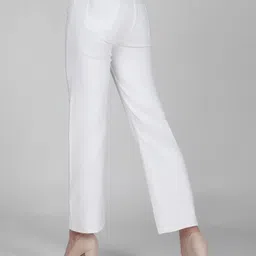 3butterflies Women Boyfriend Mid Rise White Jeans image 2